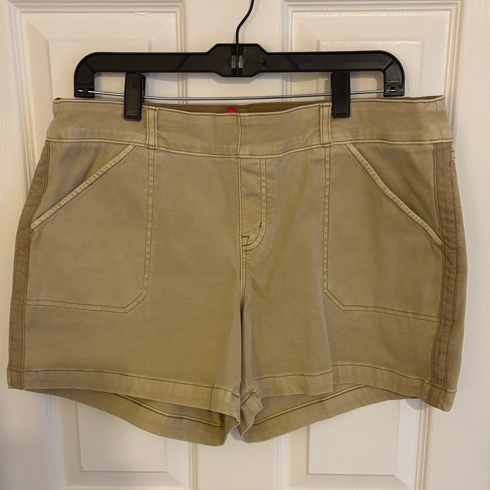 SPANX Tan Casual Utility Shorts